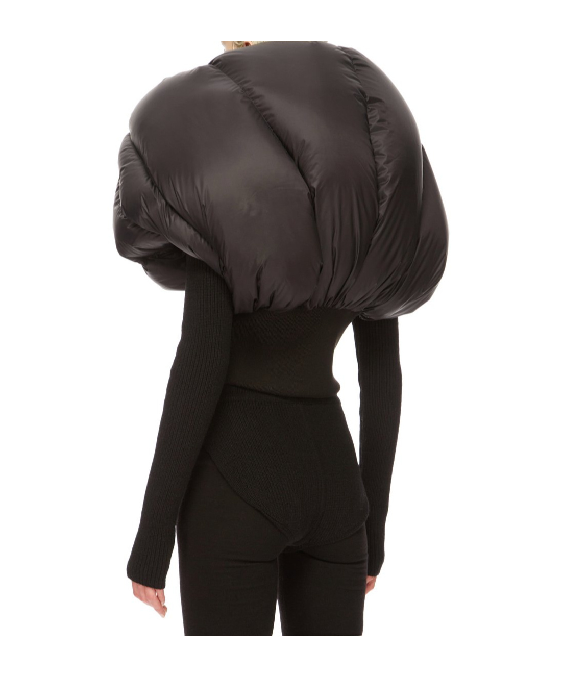 Rick Owens Zippered Down Vest In Black