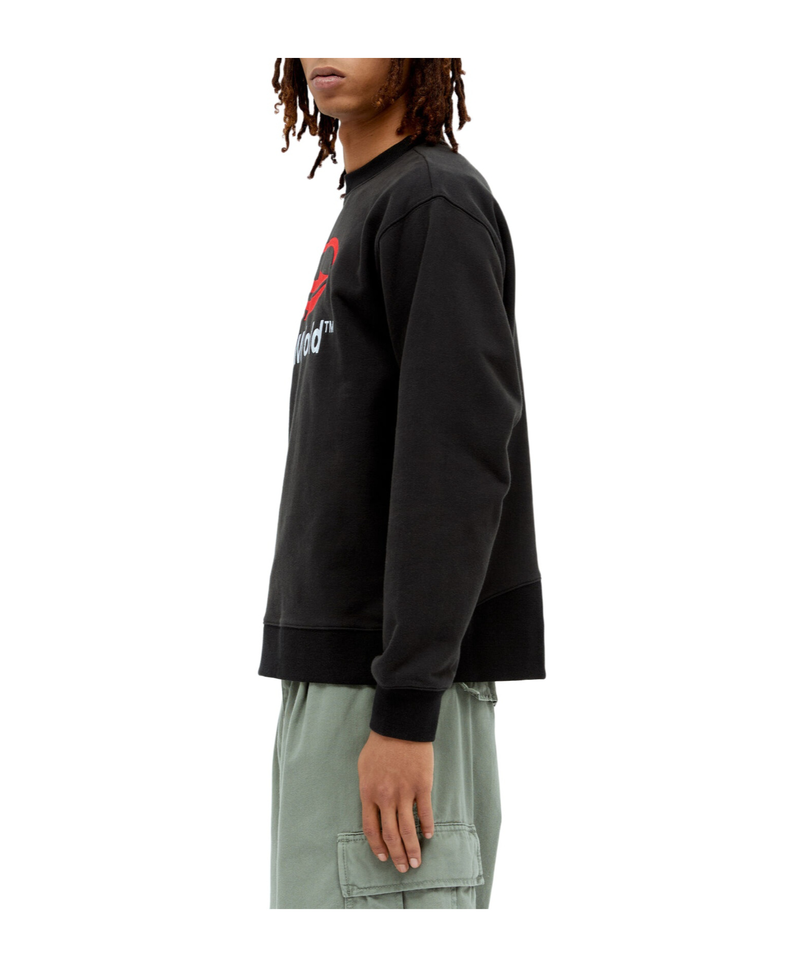 Perks And Mini Long-sleeved Hooded Hoodie In Black
