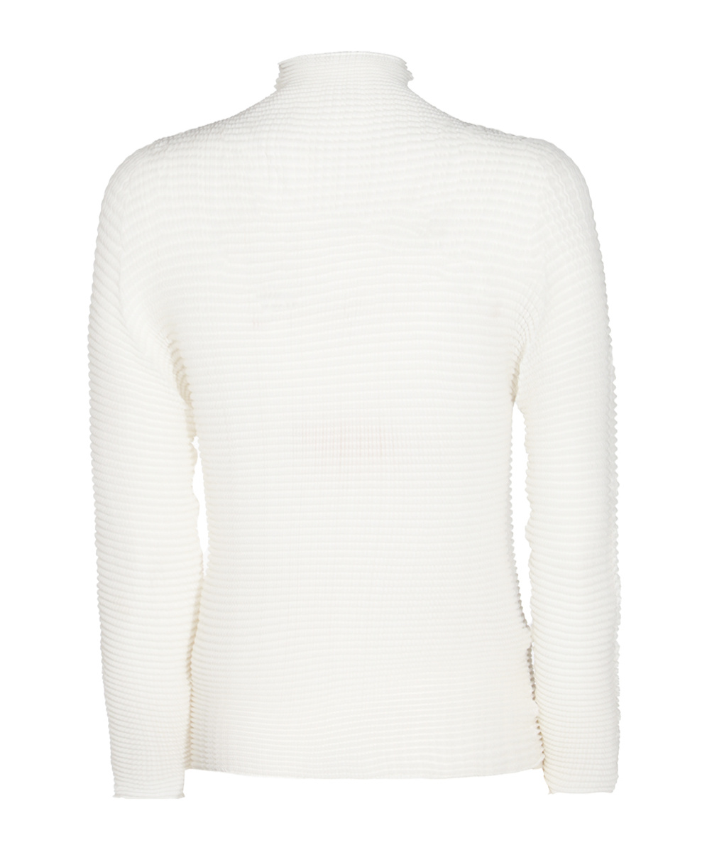 Issey Miyake Plissé-effect Jumper In White