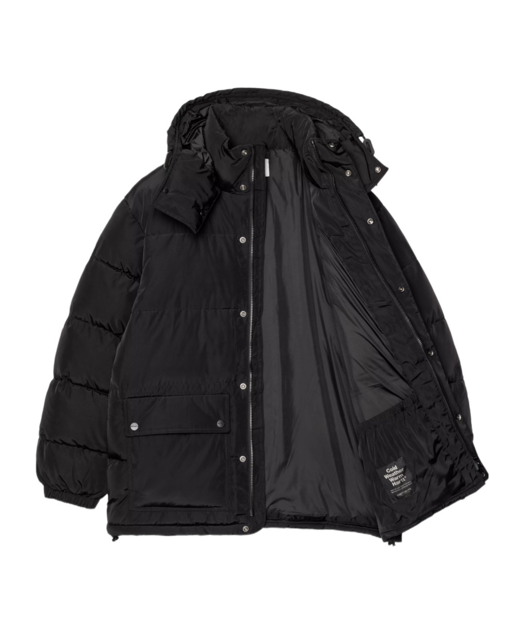 Carhartt Brent Jacket Puffer Jackets Black In Black