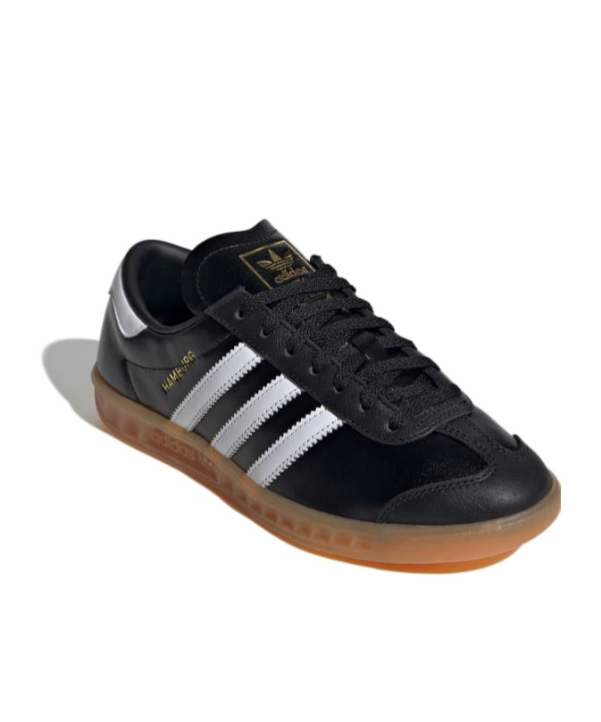 Shop Adidas Originals Hamburg Low Top Casual Shoes In Black