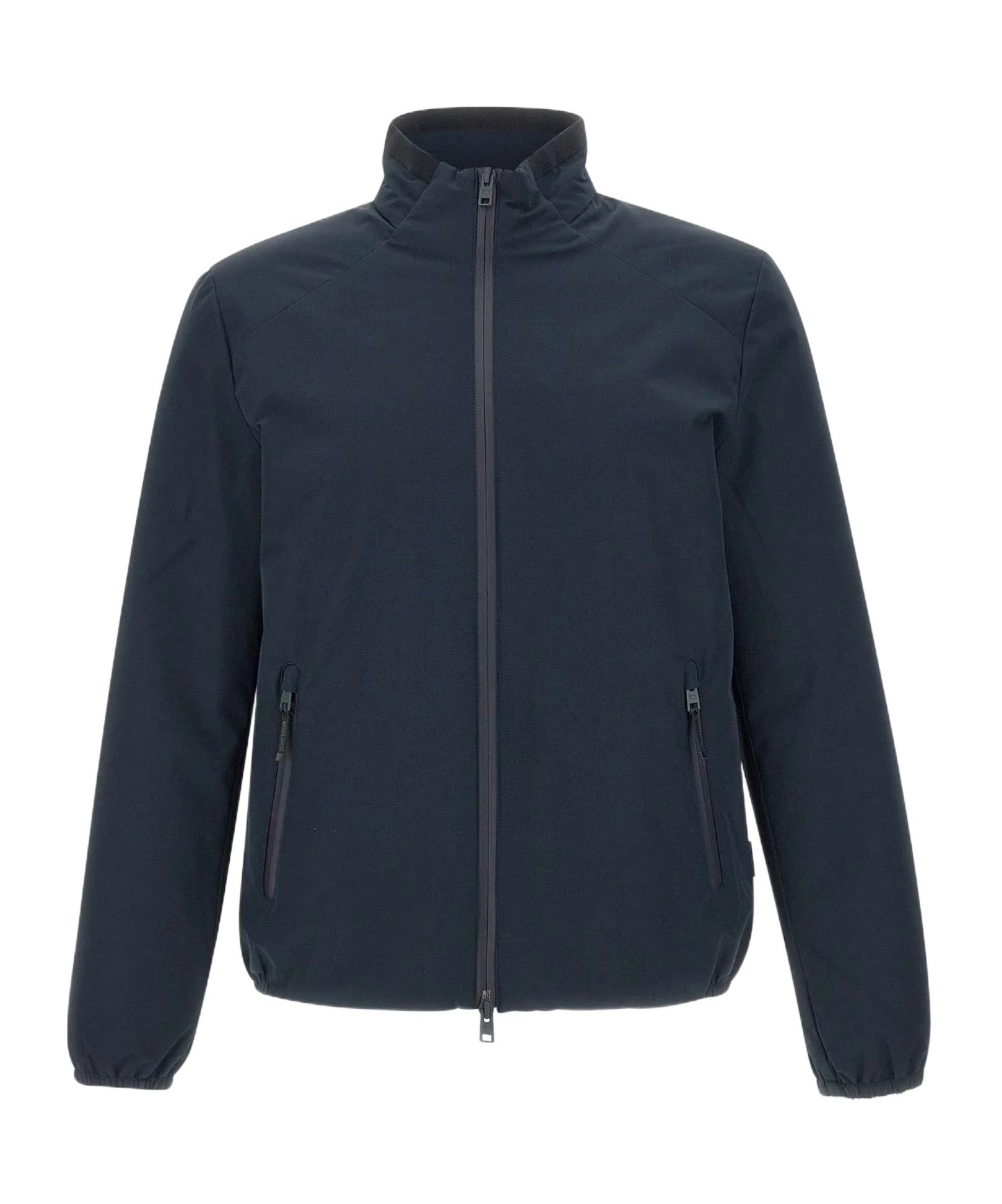 Woolrich Sailing Zipped Bomber Jacket In Blue