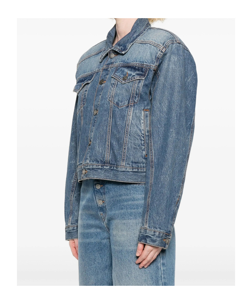Haikure Button-fastening Denim Jacket In Blue