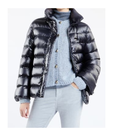 Fay Quilted Puffer Jacket In Black