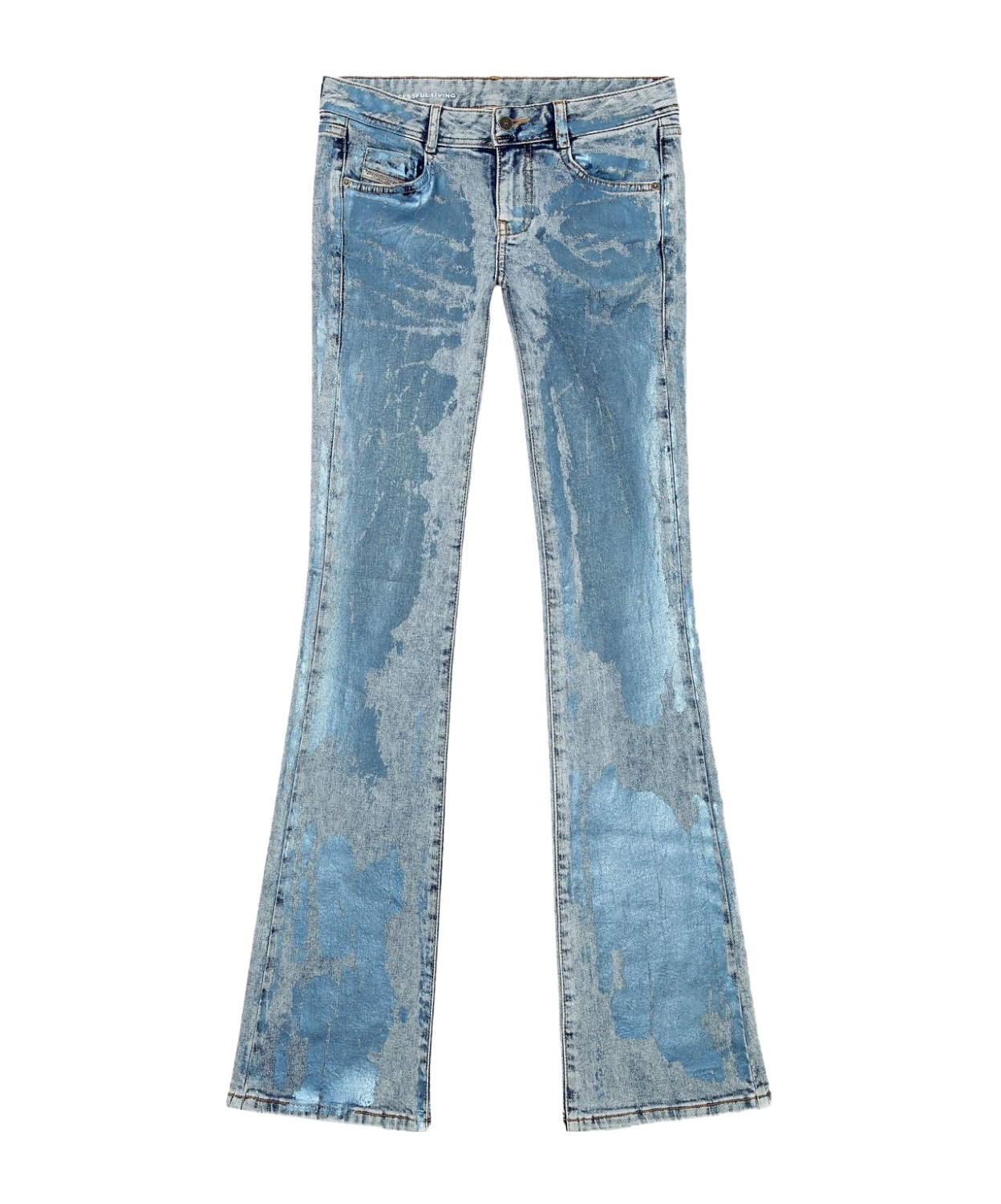 Diesel 1969 D-ebbey 0ajeu Flare Jeans In Blue