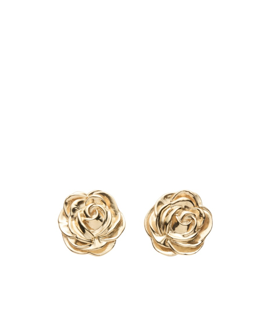 Magda Butrym Rose-shaped Earrings In Gold