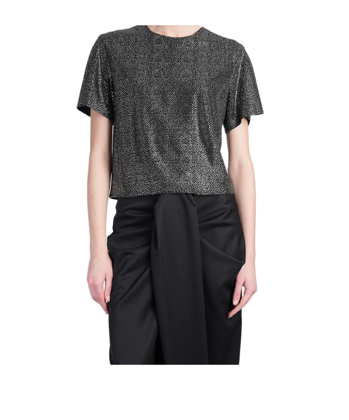 Giuseppe Di Morabito Rhinestone-embellished T-shirt In Black