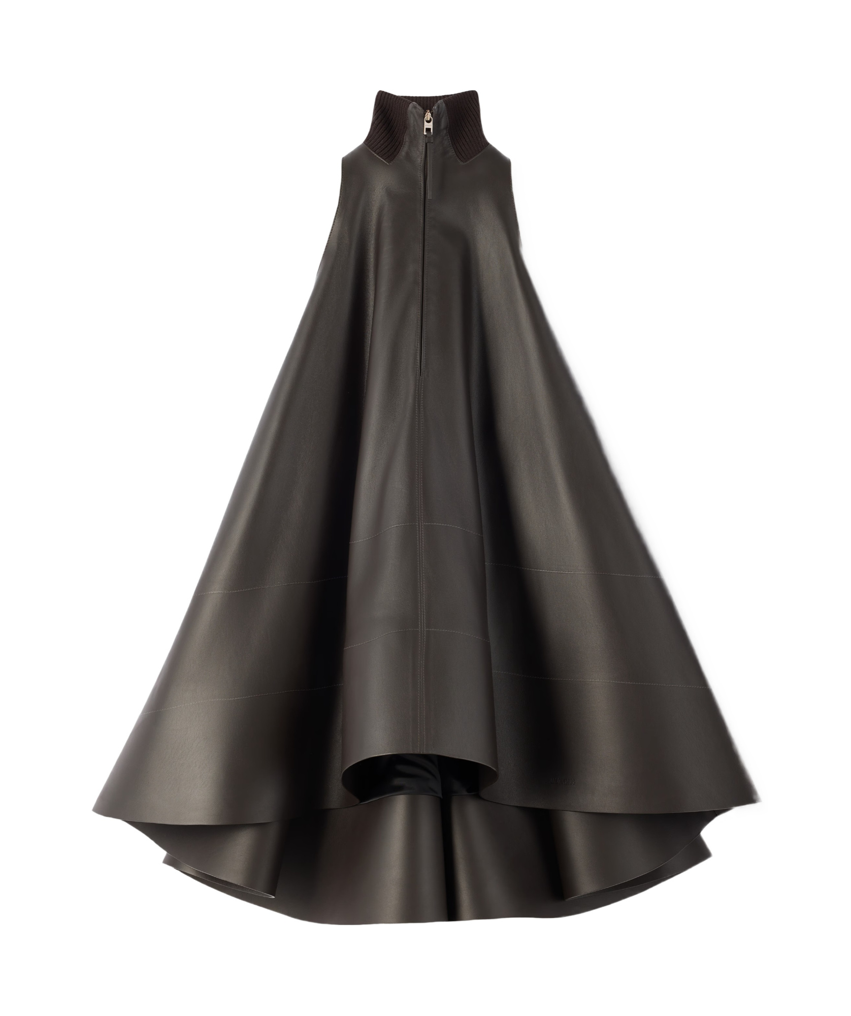 Jacquemus The Triangle Mini Dress In Brown