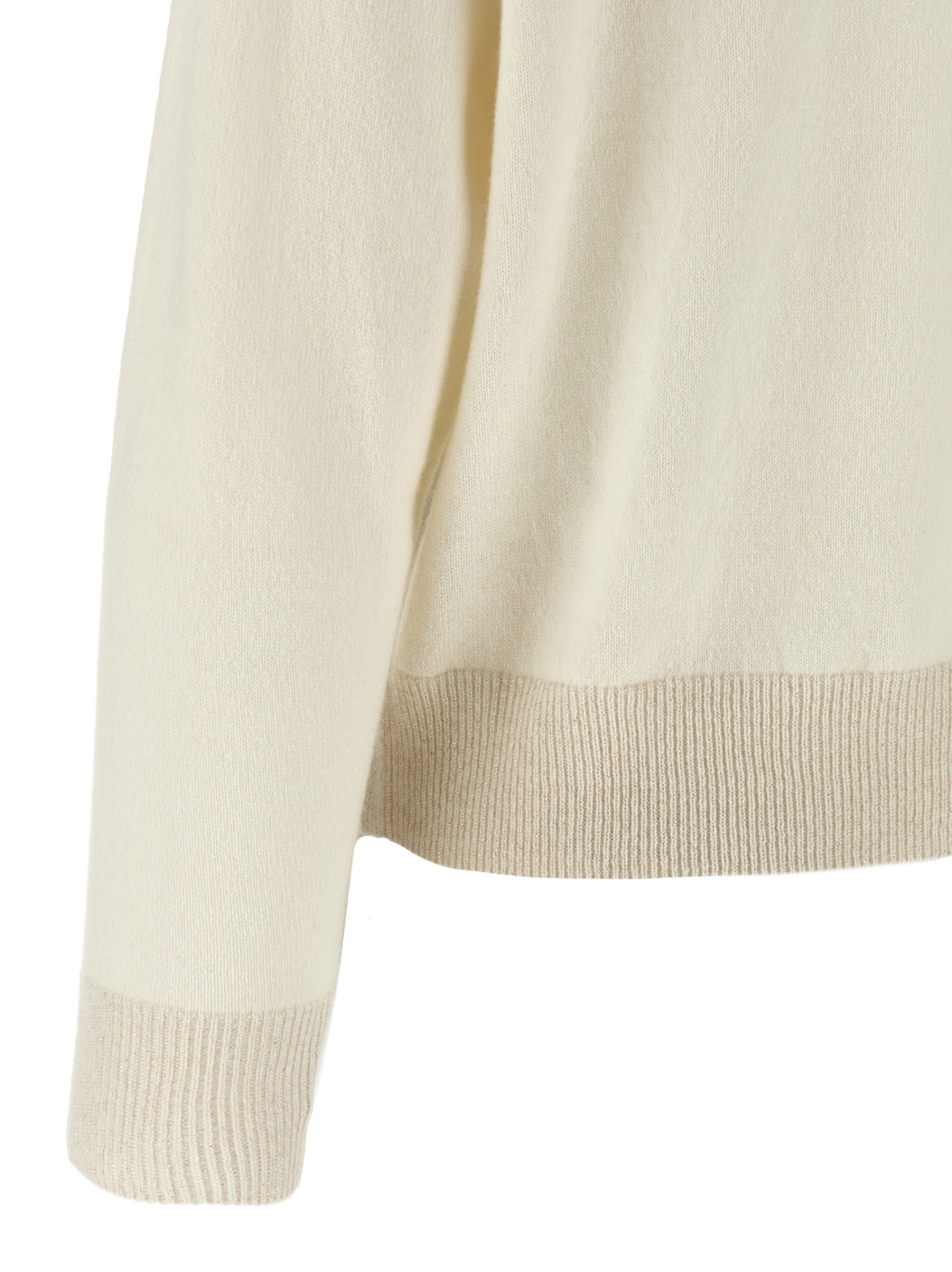 Peserico Lurex Details Turtleneck Sweater Sweaters And Cardigans White In Neutral