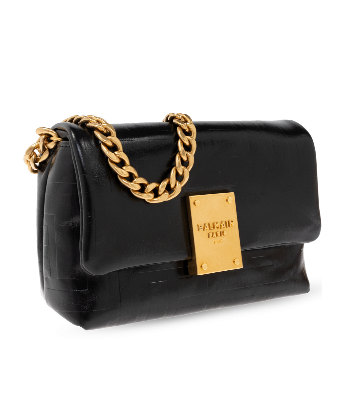 Balmain Logo-plaque Cross Body Bag In Yellow