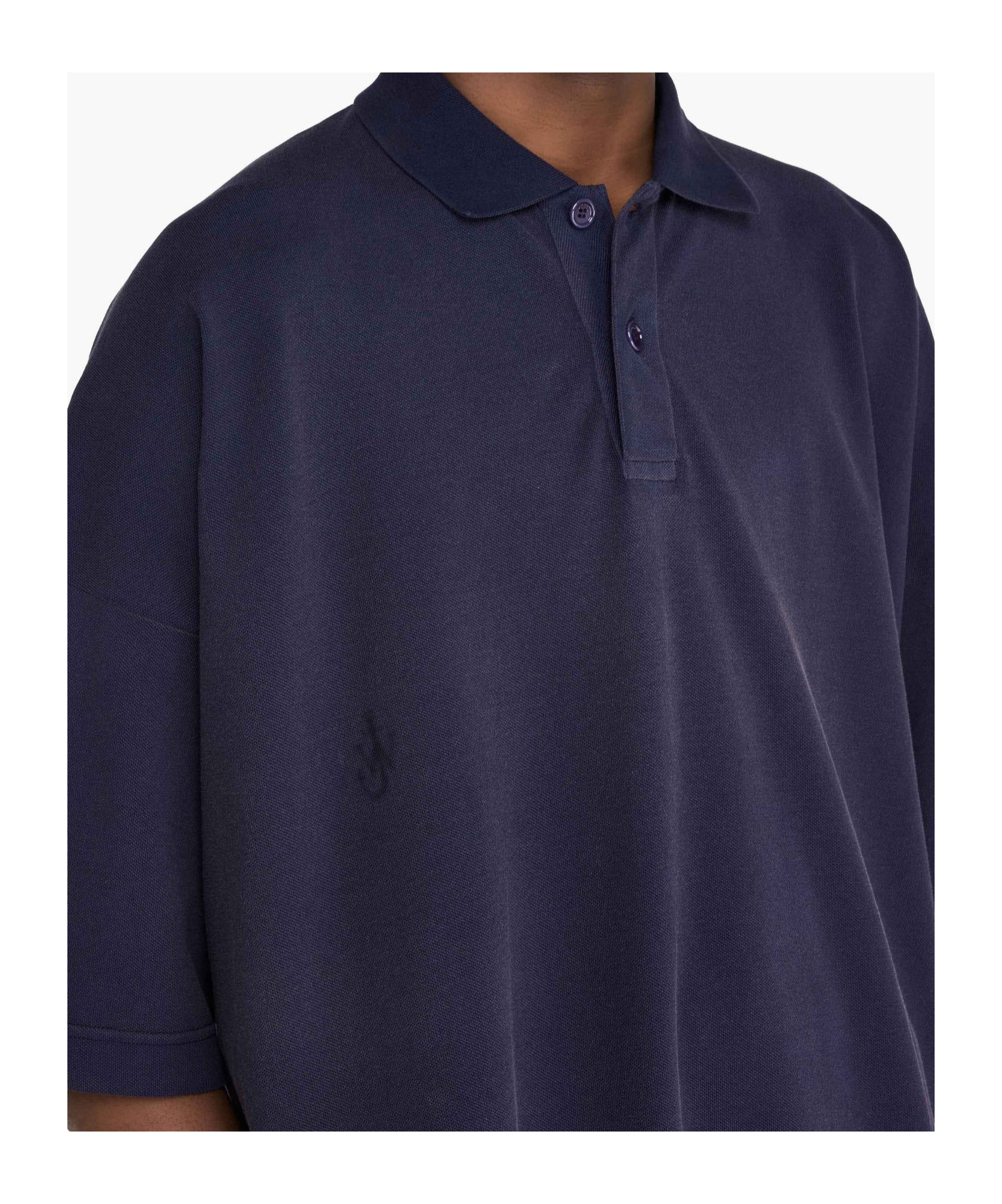 Shop Jw Anderson Anchor-print Polo Shirt In Black