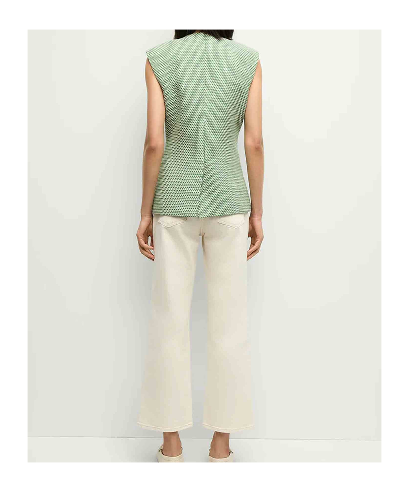 Veronica Beard Tamara Tailored Vest In Green
