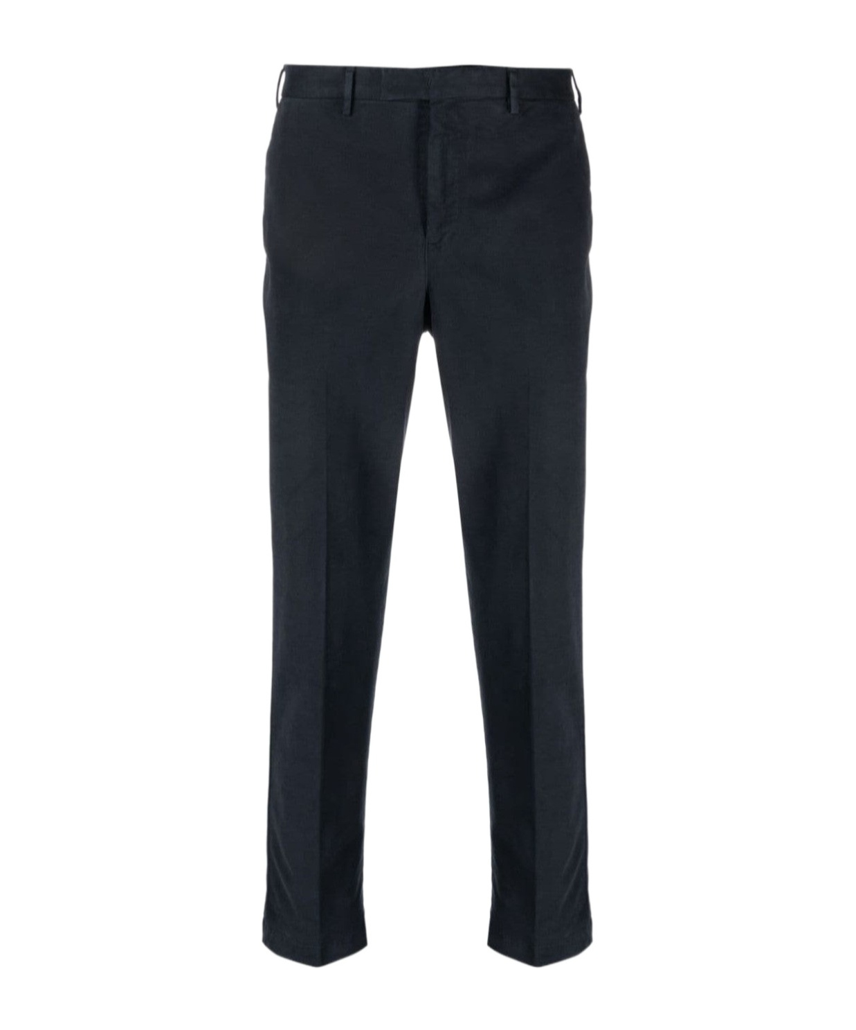 Pt01 Pleated Zipper Casual Pants In Blue