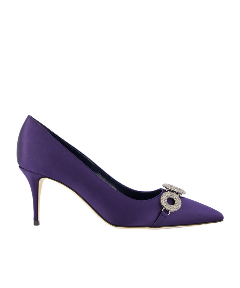 Manolo Blahnik Pointed Toe High Heels In Blue