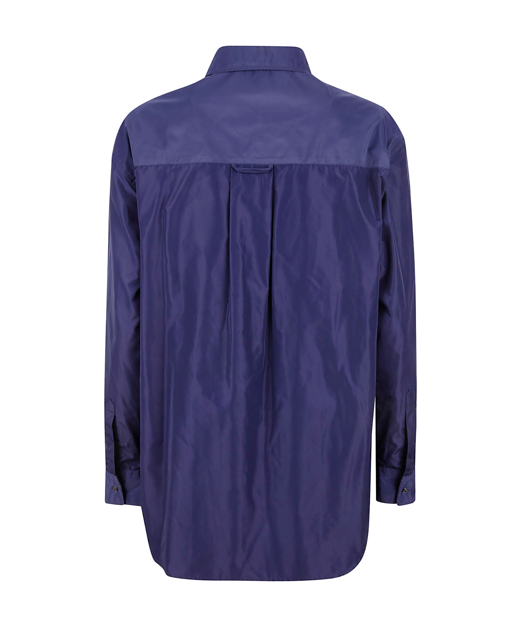 Aspesi Glossy Buttoned Shirt In Blue