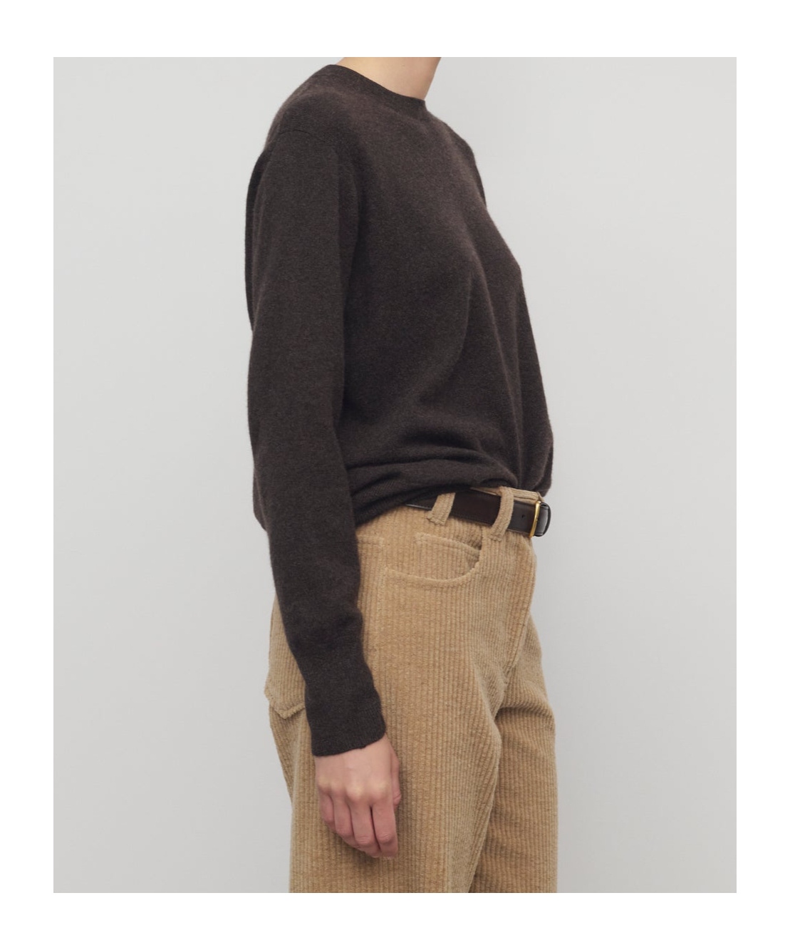 The Row Leilani Sweater In Cashmere In Brown