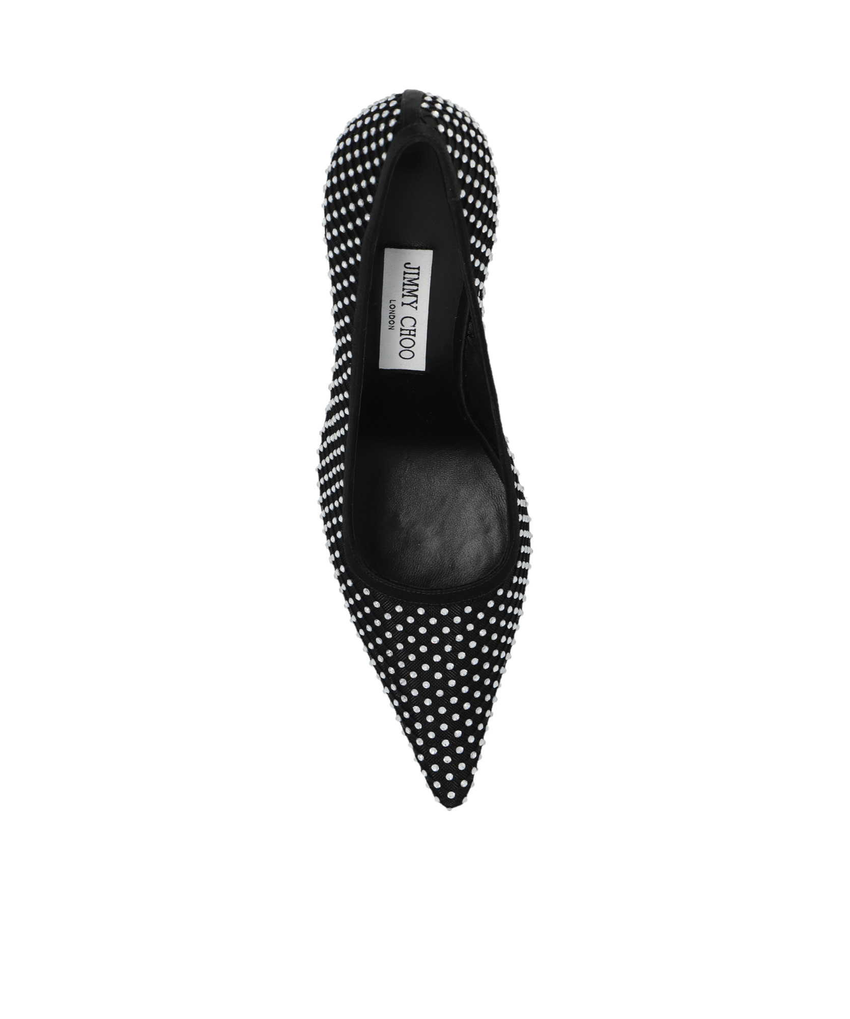 Jimmy Choo Ixia 95 Mesh Dã©colletã© In Black