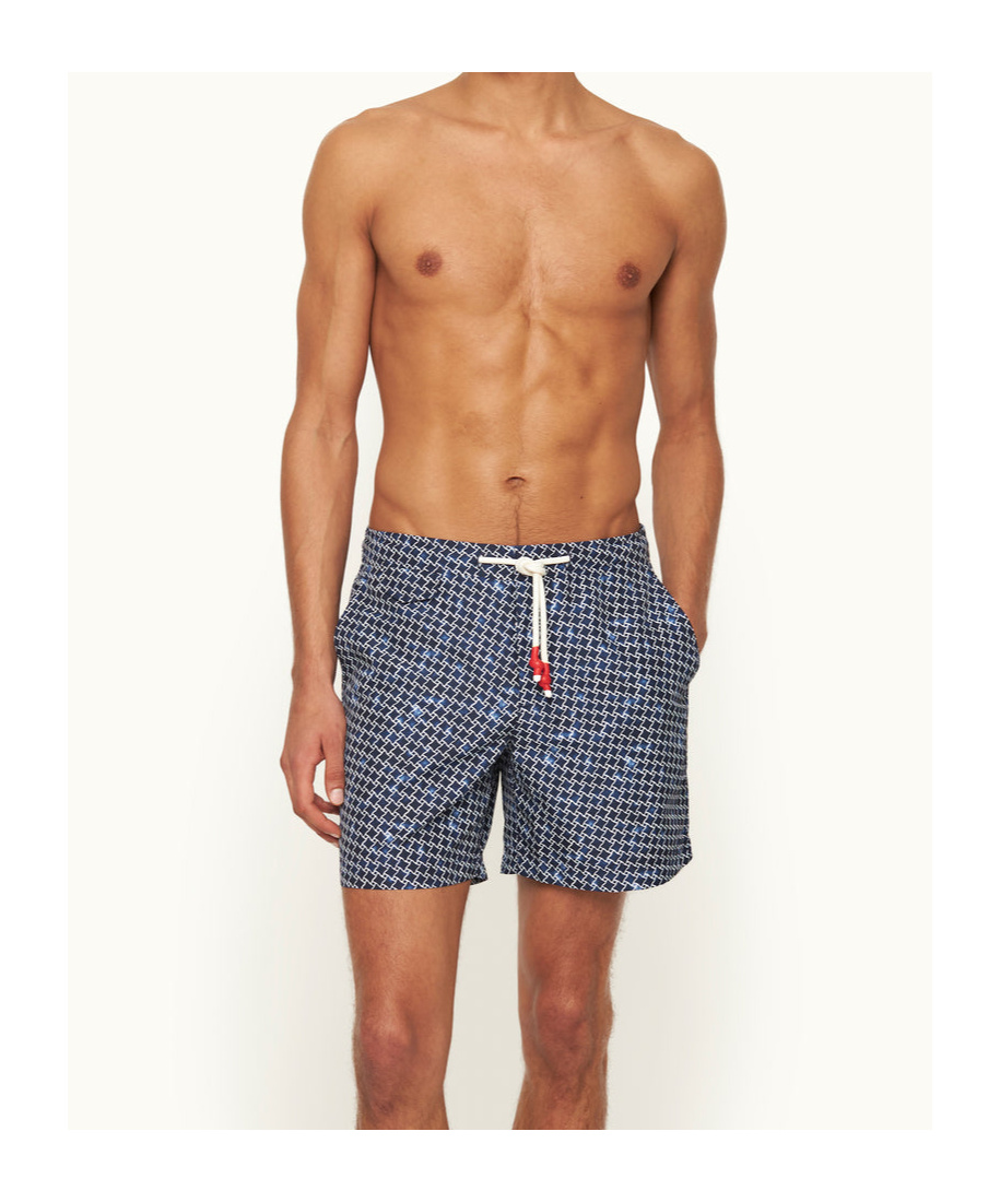 Orlebar Brown Standard Terrazzo Slim-fit Mid-length Printed Recycled Swim Shorts