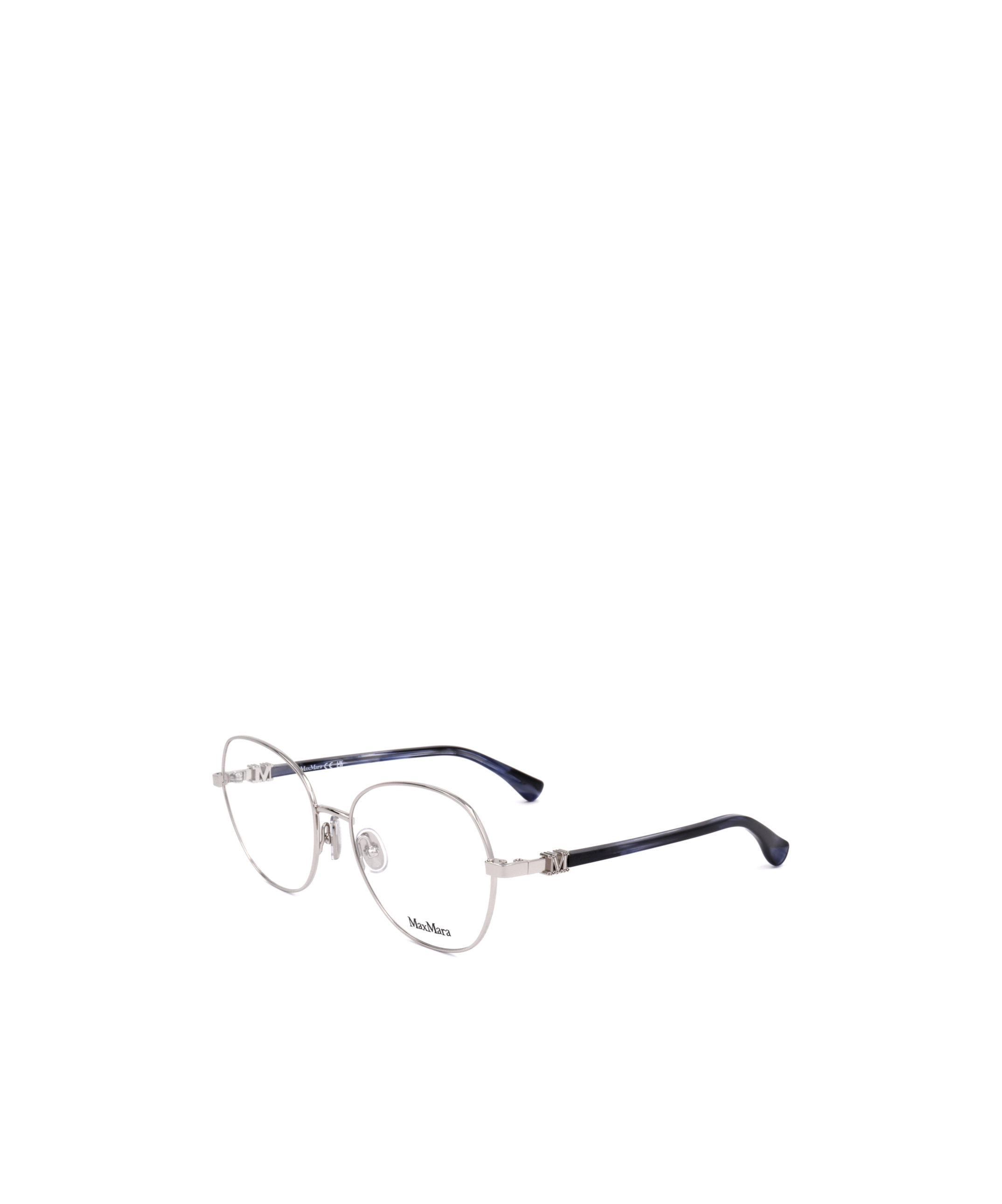 Max Mara Round Frame Glasses In White