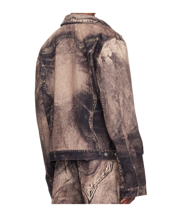 Camperlab Long-sleeved Denim Jacket In Black