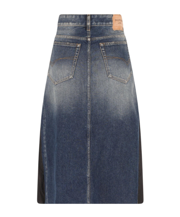 Balenciaga Low-waist Pleated Midi Skirt In Black