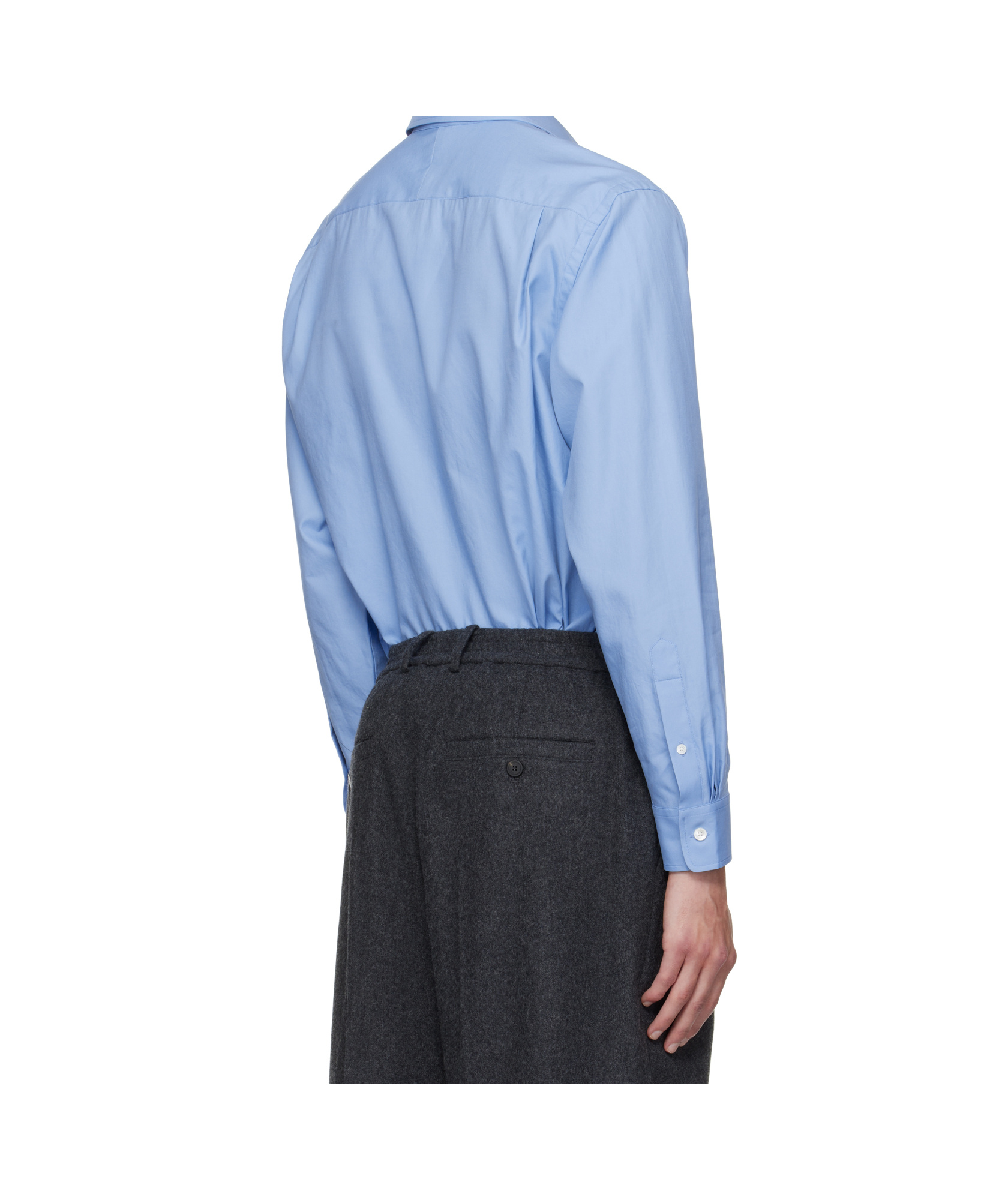 Auralee Long-sleeved Shirt In Blue