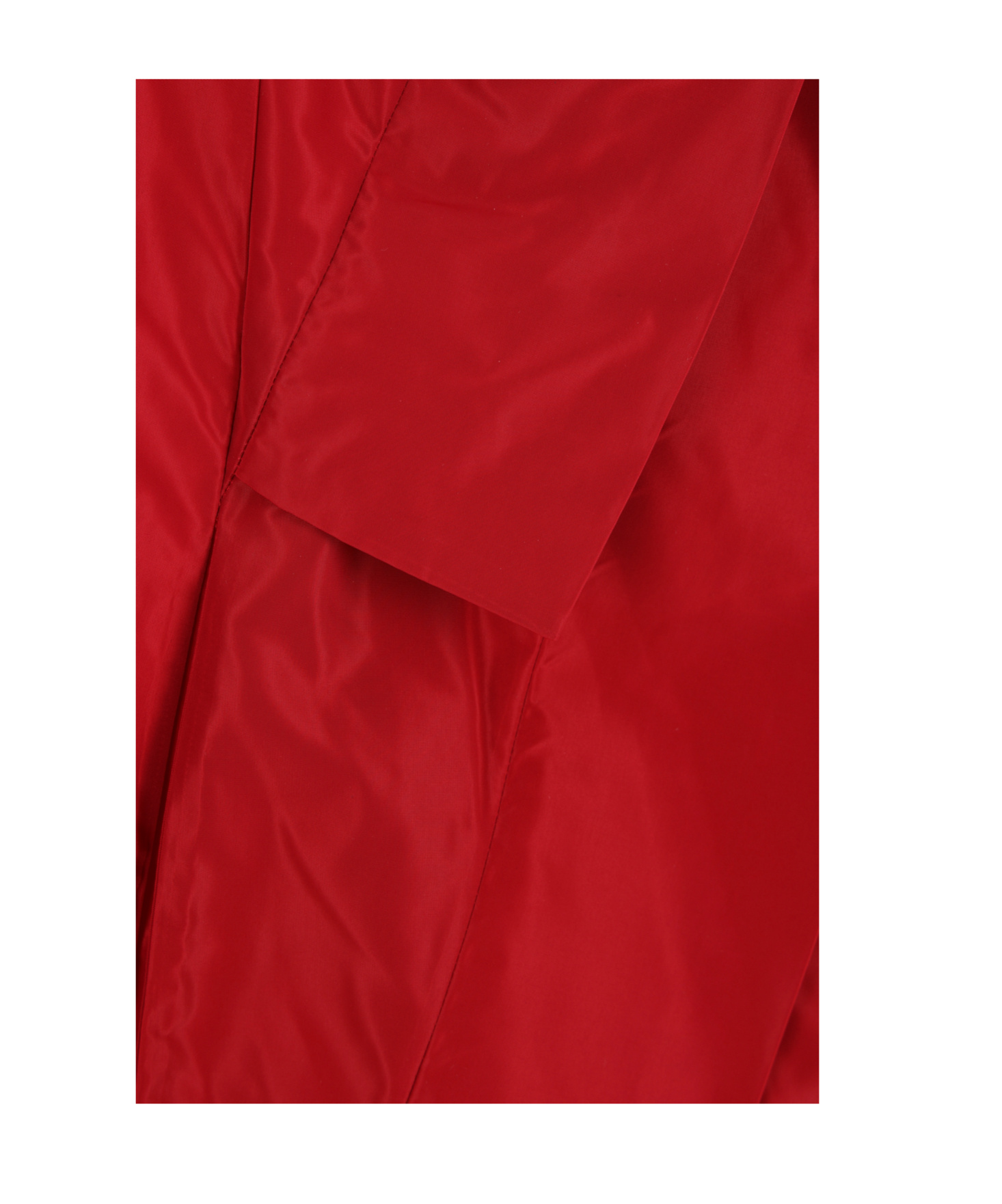 Maria Calderara Midi Pleated Taffeta Dress In Red