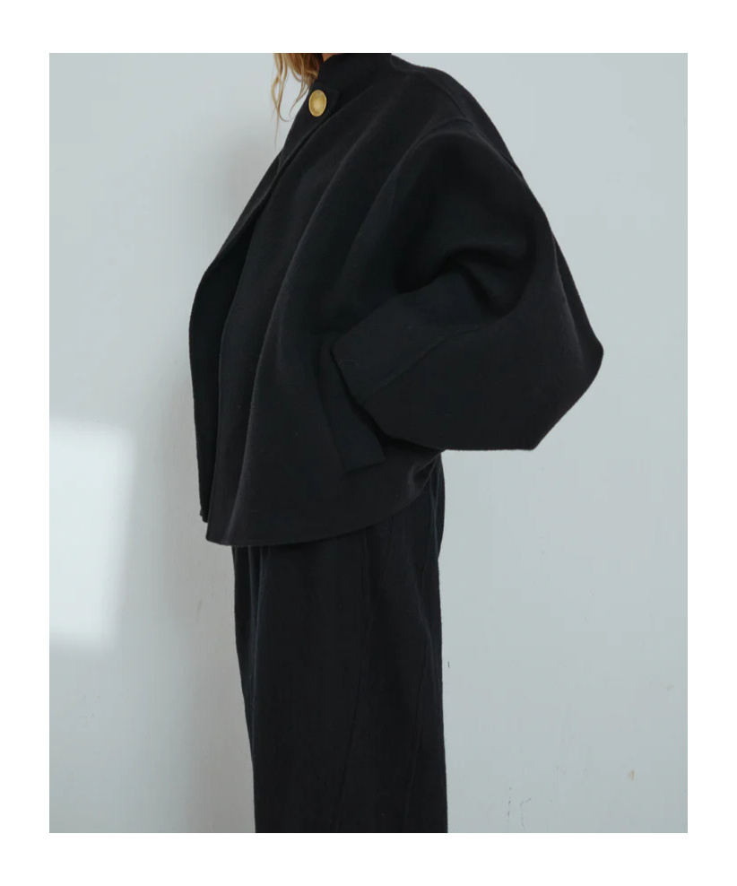Darkpark Oversize Cashmere Wool Jacket In Black