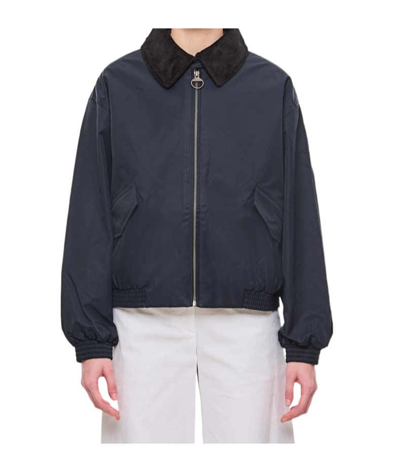 Barbour X Alexa Chung Waterproof Bomber Jacket In Black