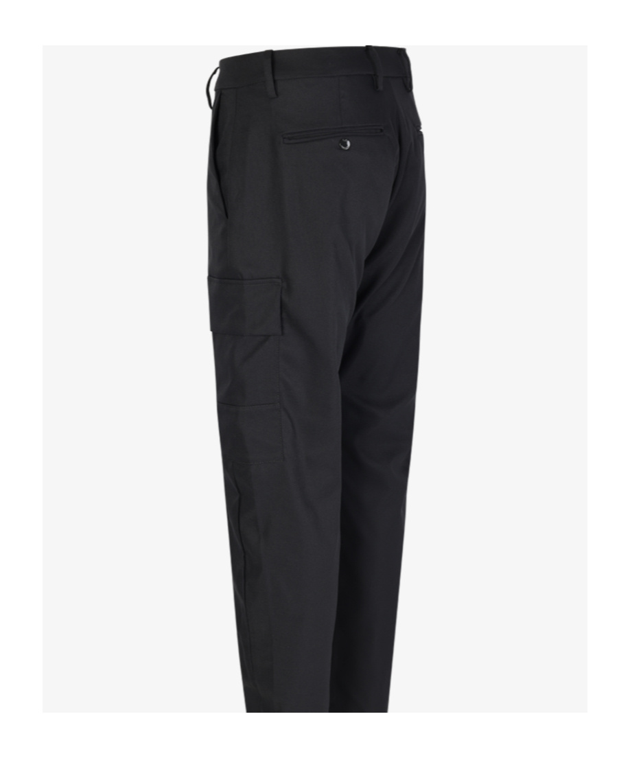C.p. Company Belt-loop Casual Pants In Black