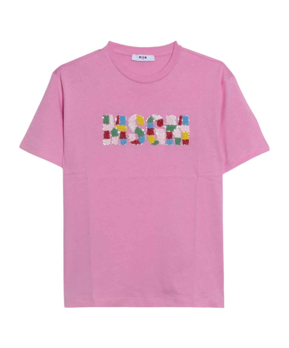 Shop Msgm Short Sleeve T-shirt In Pink