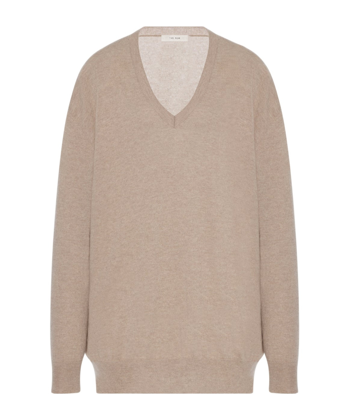 The Row Long-sleeved Cashmere Top In Nude