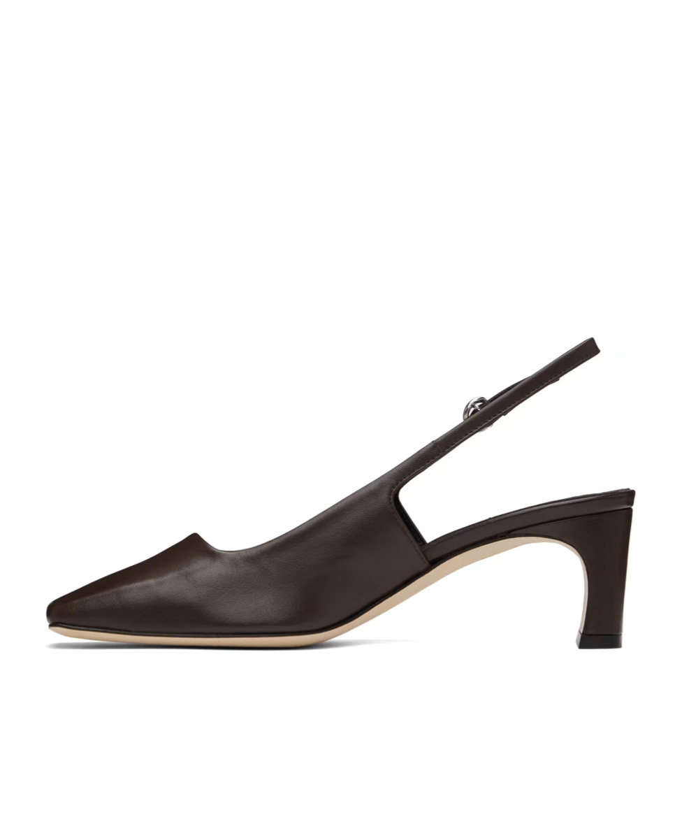Aeyde Black Valerie Heels In Black