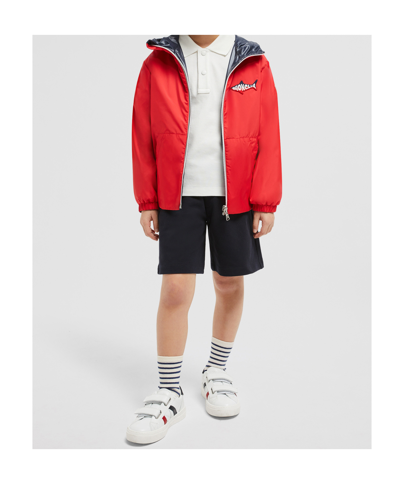 Moncler Olchard Reversible Hooded Jacket In Red