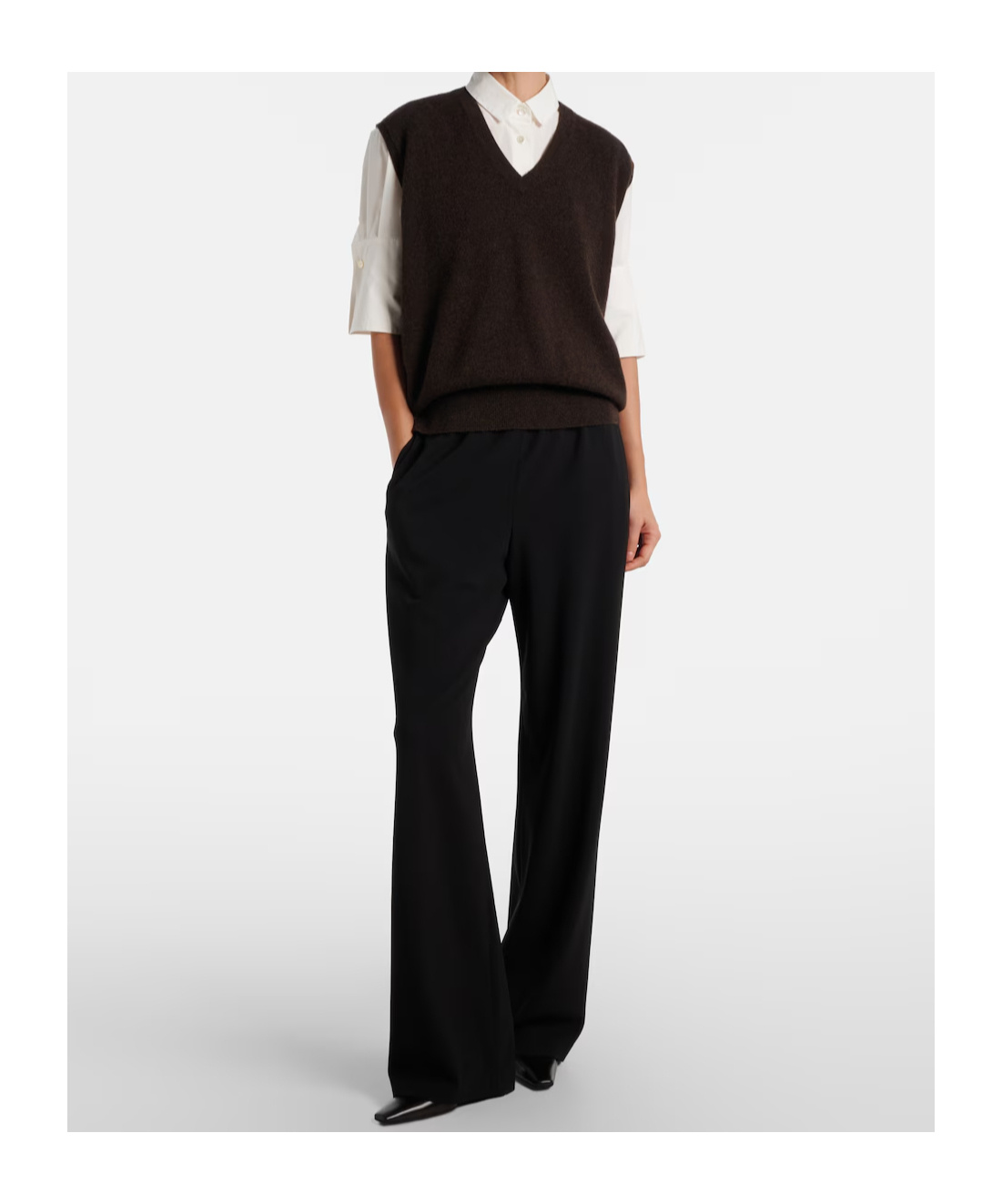 The Row Square-toed High Heels In Black