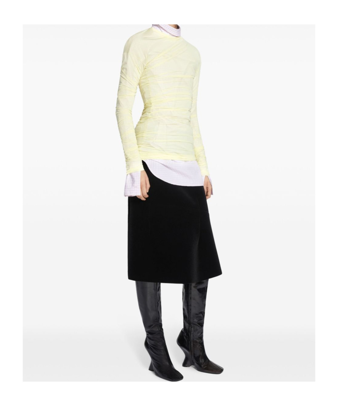 Shop Dries Van Noten Draped Crewneck T-shirt In Nude