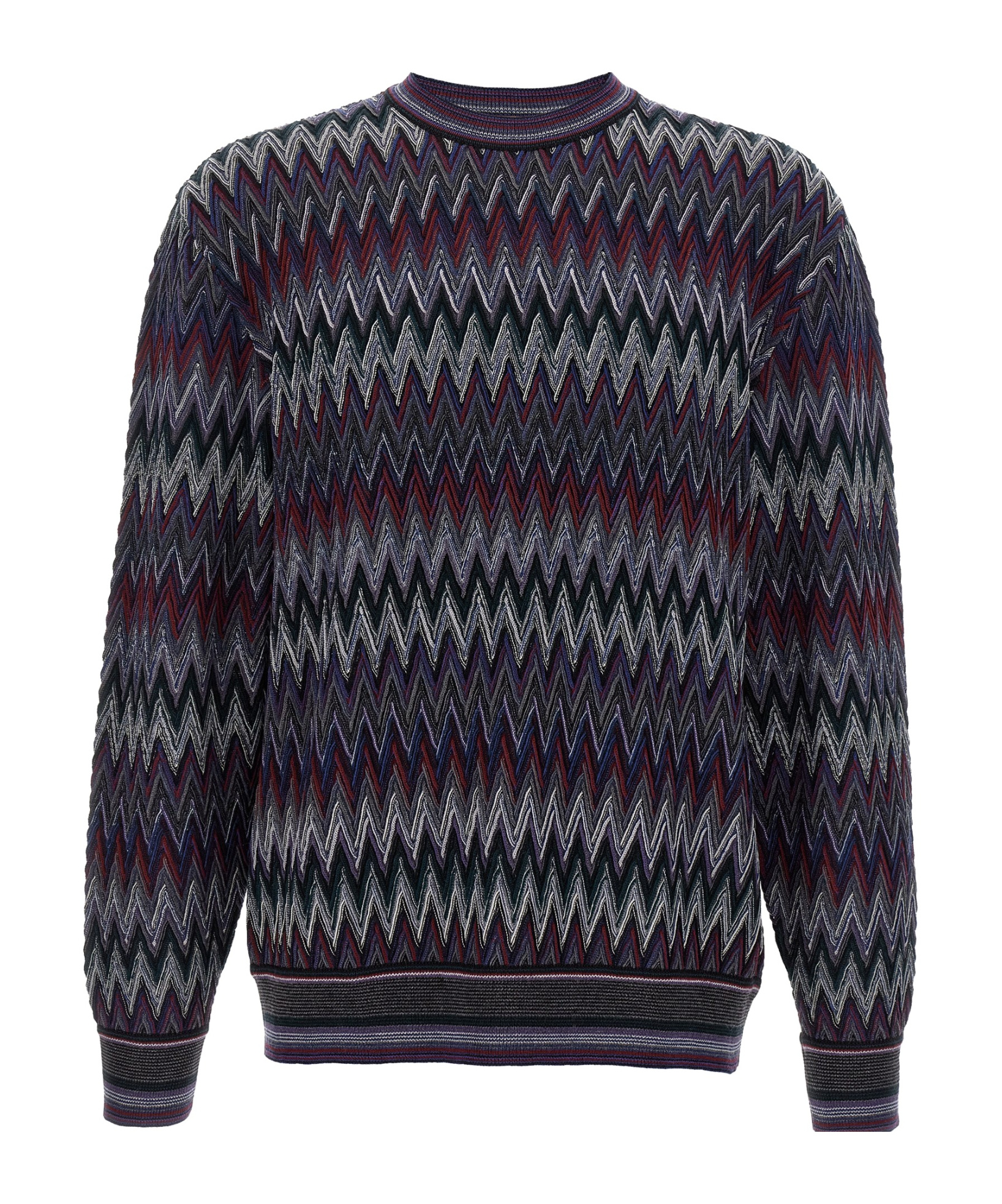 Missoni Zigzag Pattern Sweater Sweaters And Cardigans Blue In Multi