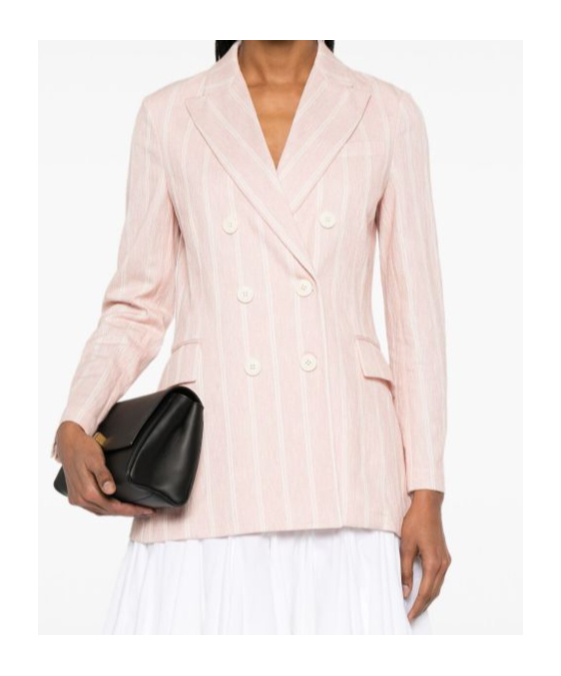 Shop Circolo 1901 Double-breasted Blazer In Pink
