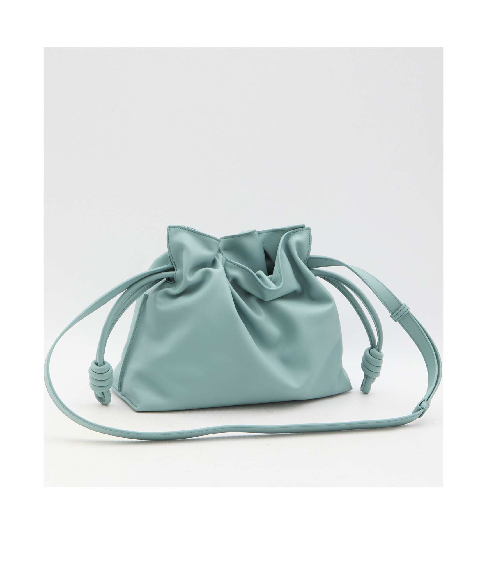 Loewe Medium Flamenco Clutch In Nappa Calfskin In Green