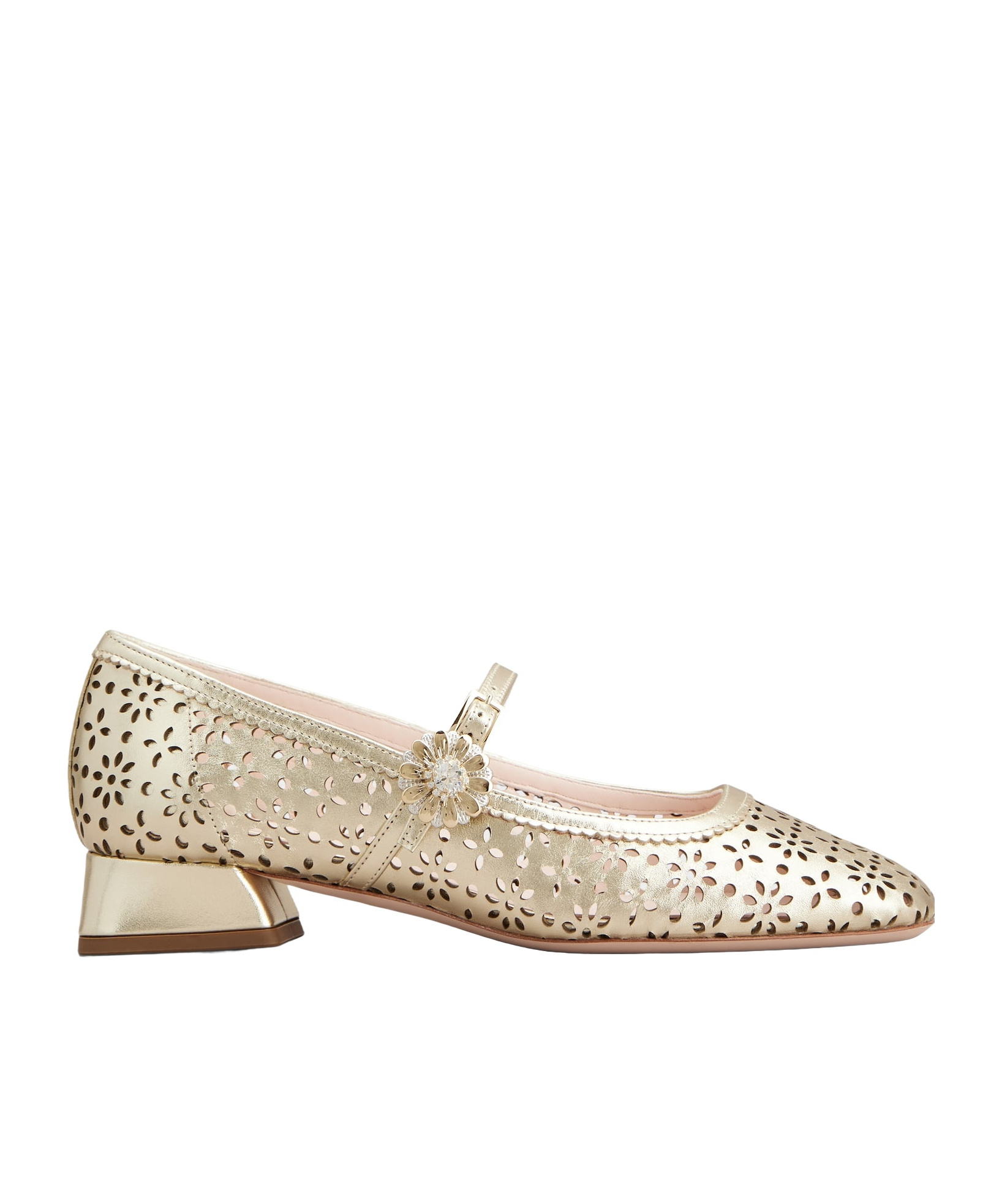 Roger Vivier Tres Vivier Mary Jane Shoes In Neutral