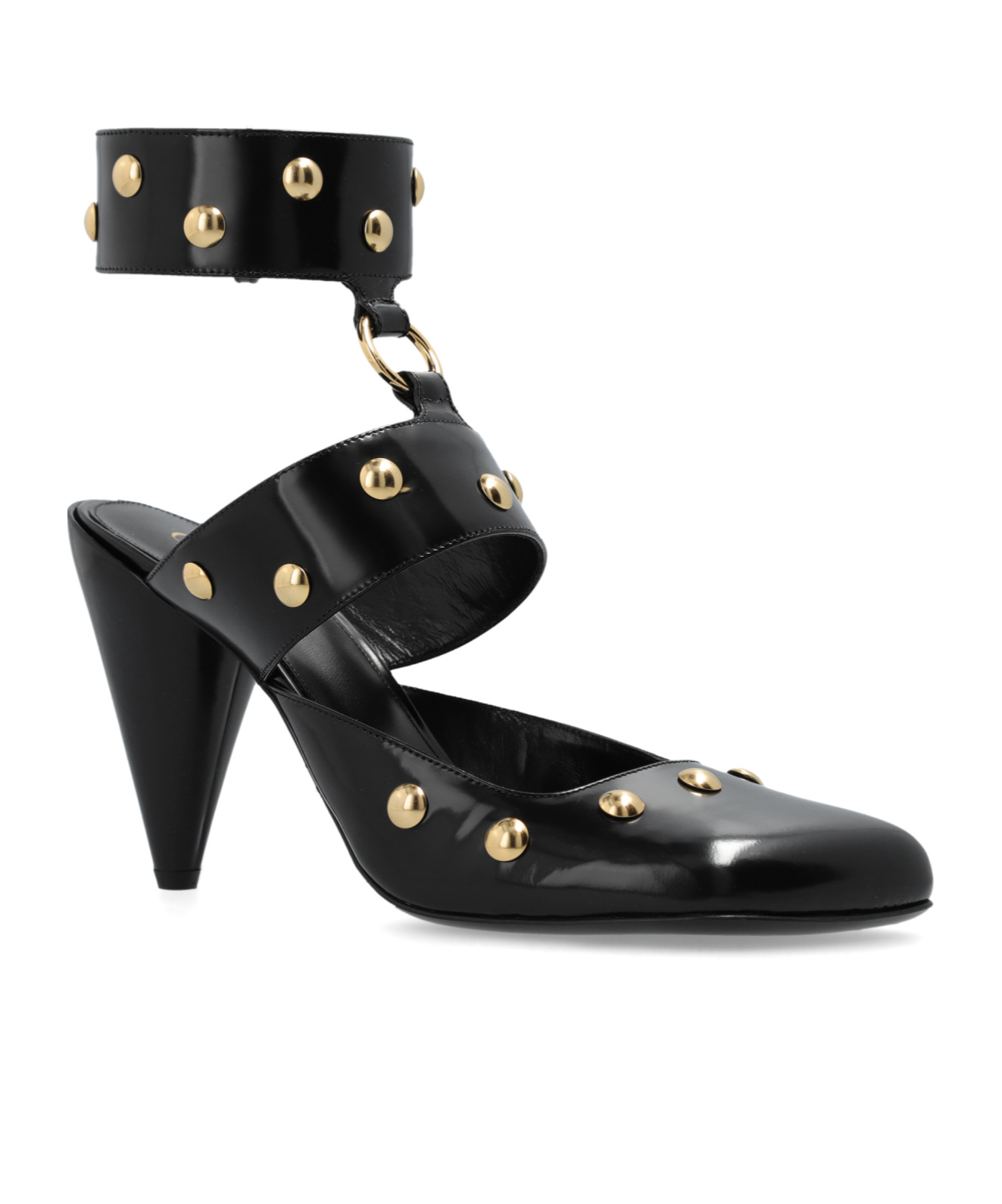 Shop Chloé Jade Ankle Strap Pumps In Black