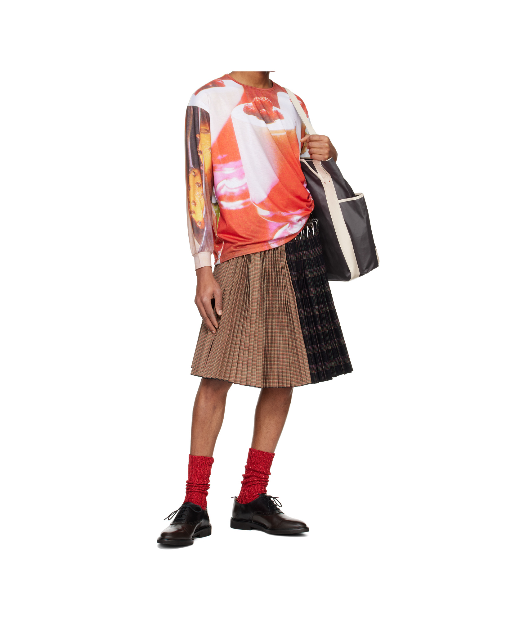 Chopova Lowena Ssense Exclusive Multicolor Oversized Jersey Dessert T-shirt In Multicolor