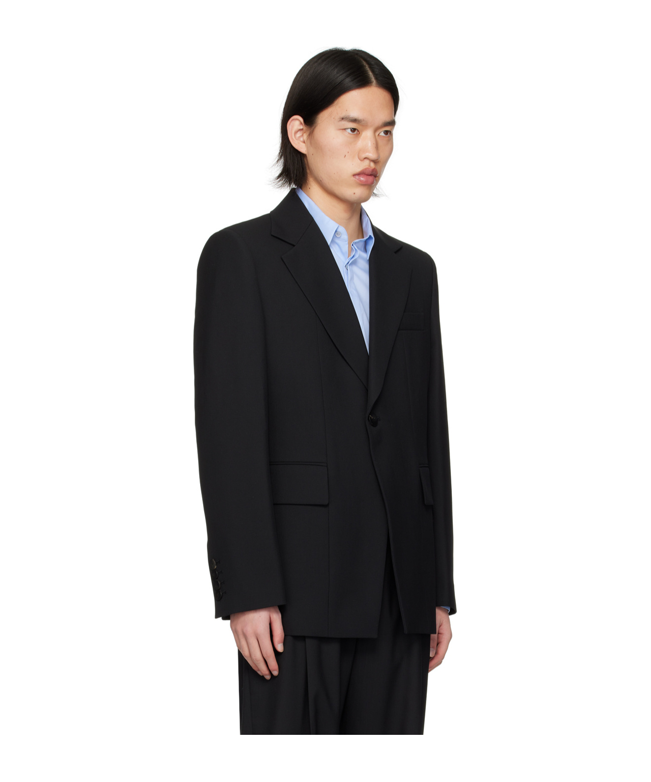 Wooyoungmi Slim Single-breasted Suit Jacket In Black