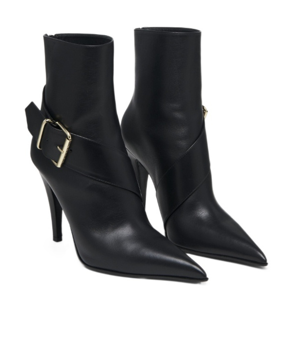 Alexander Mcqueen Mcqueen Heron Pointed Toe Bootie In Black