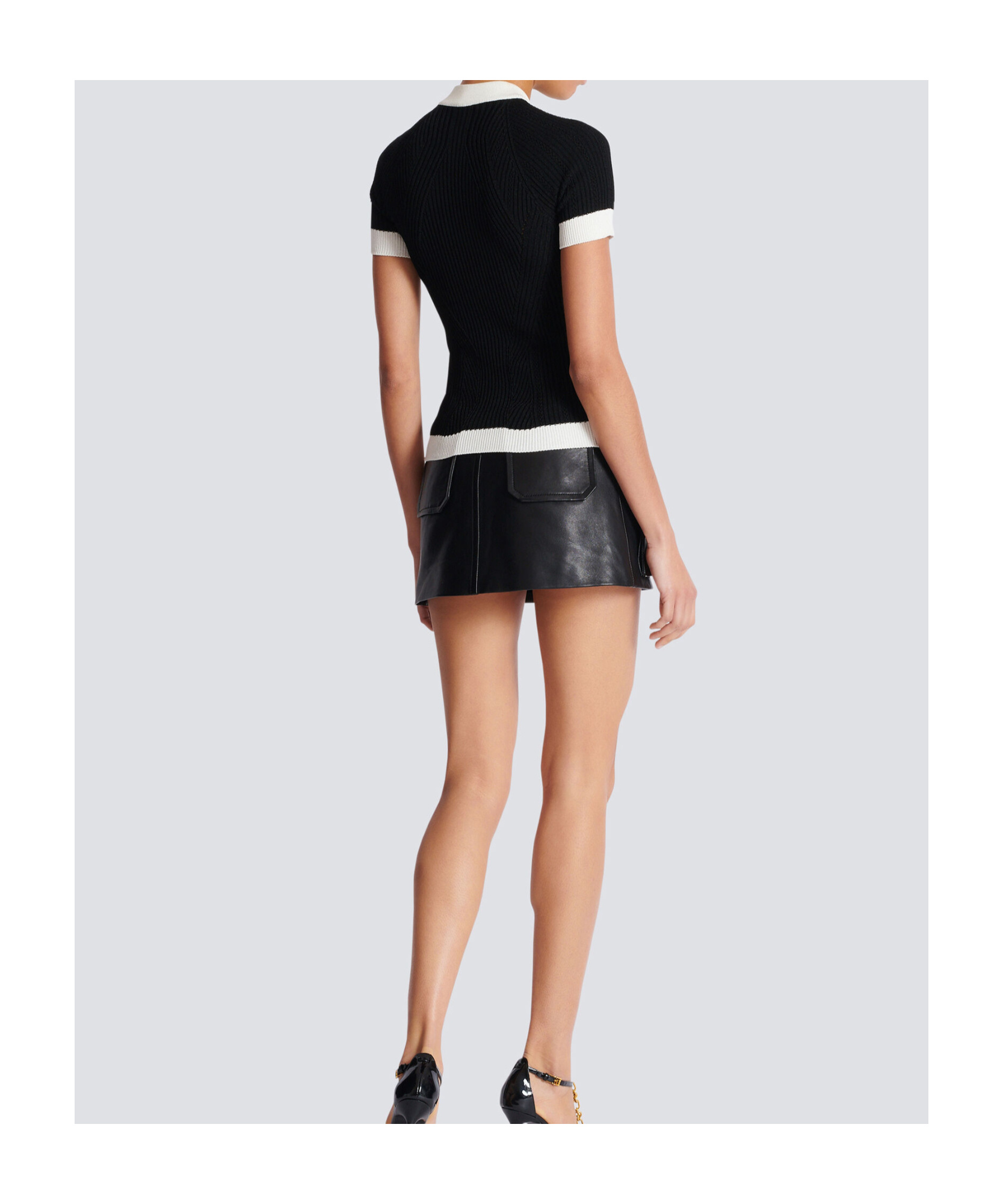 Balmain Short-sleeved Knit Top