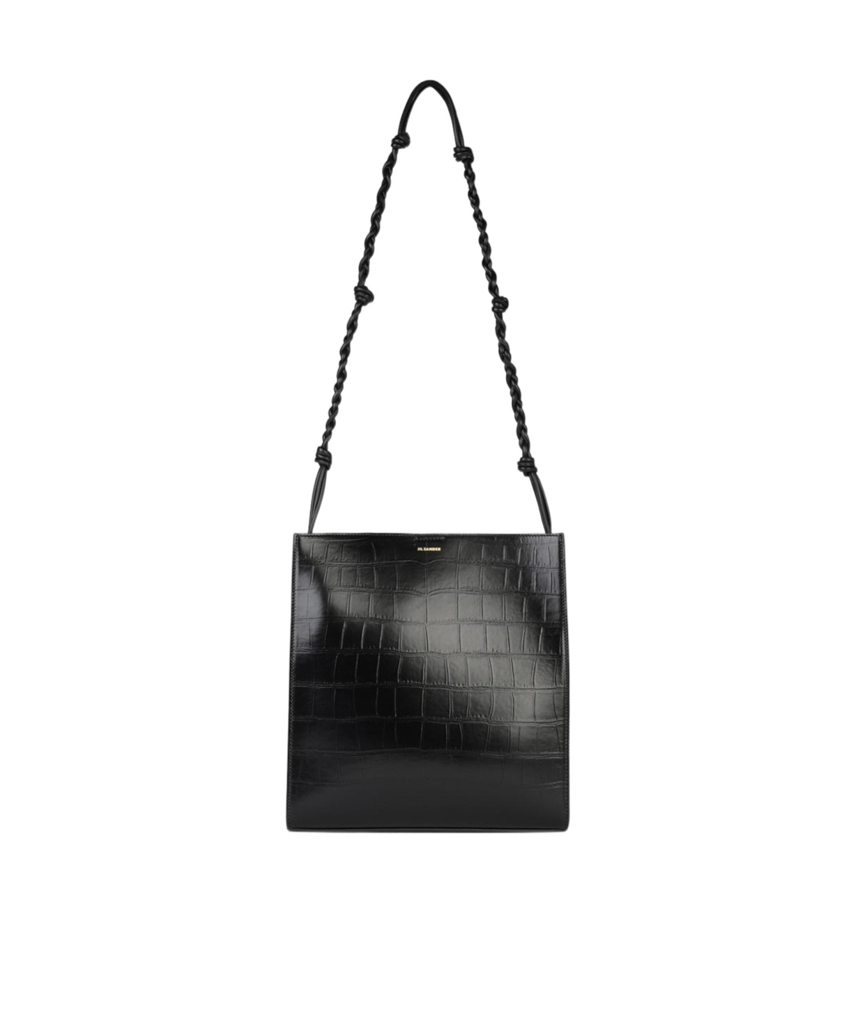JIL SANDER TANGLE LEATHER CROSSBODY BAG