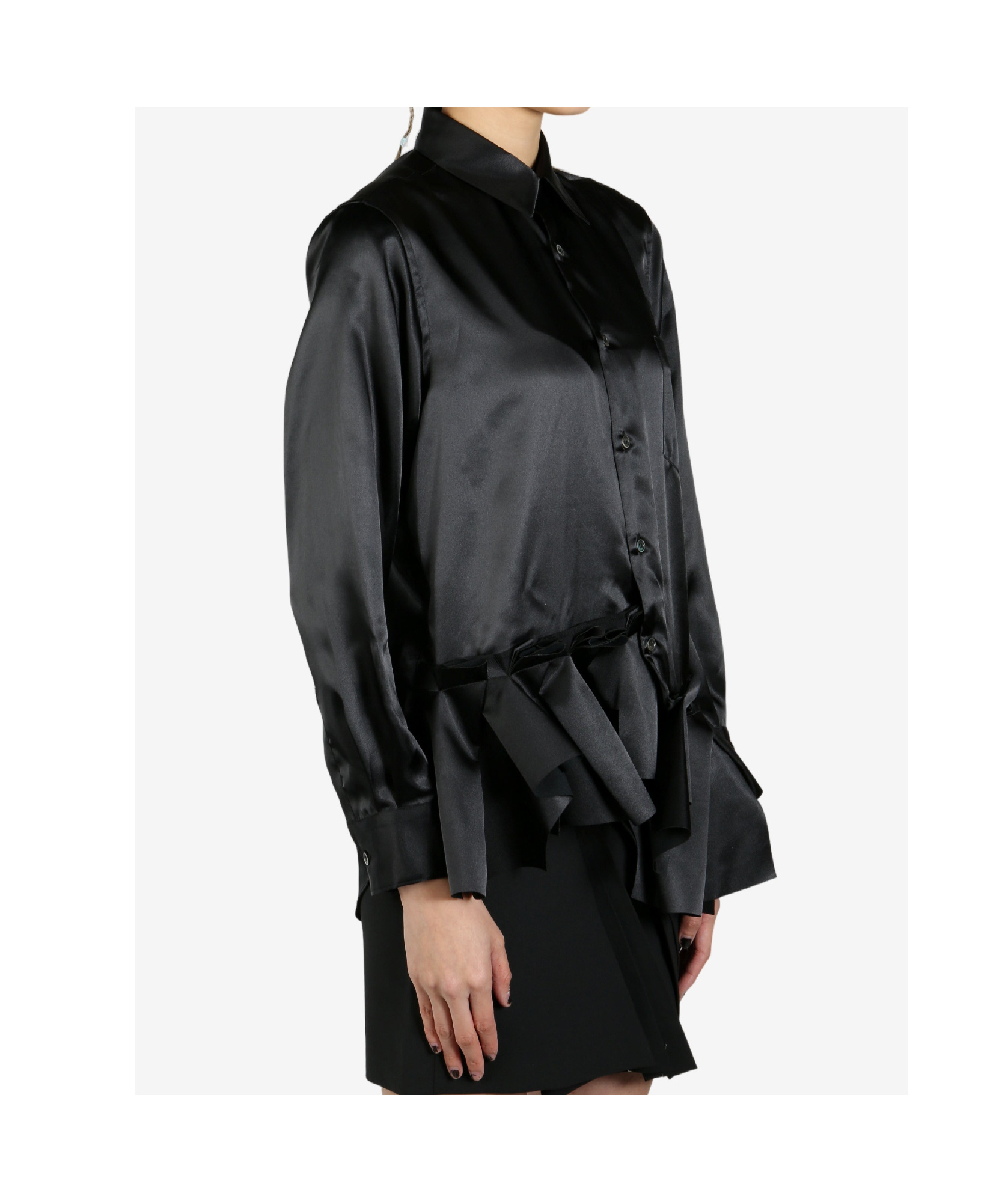 Shop Comme Des Garçons Satin Shirt