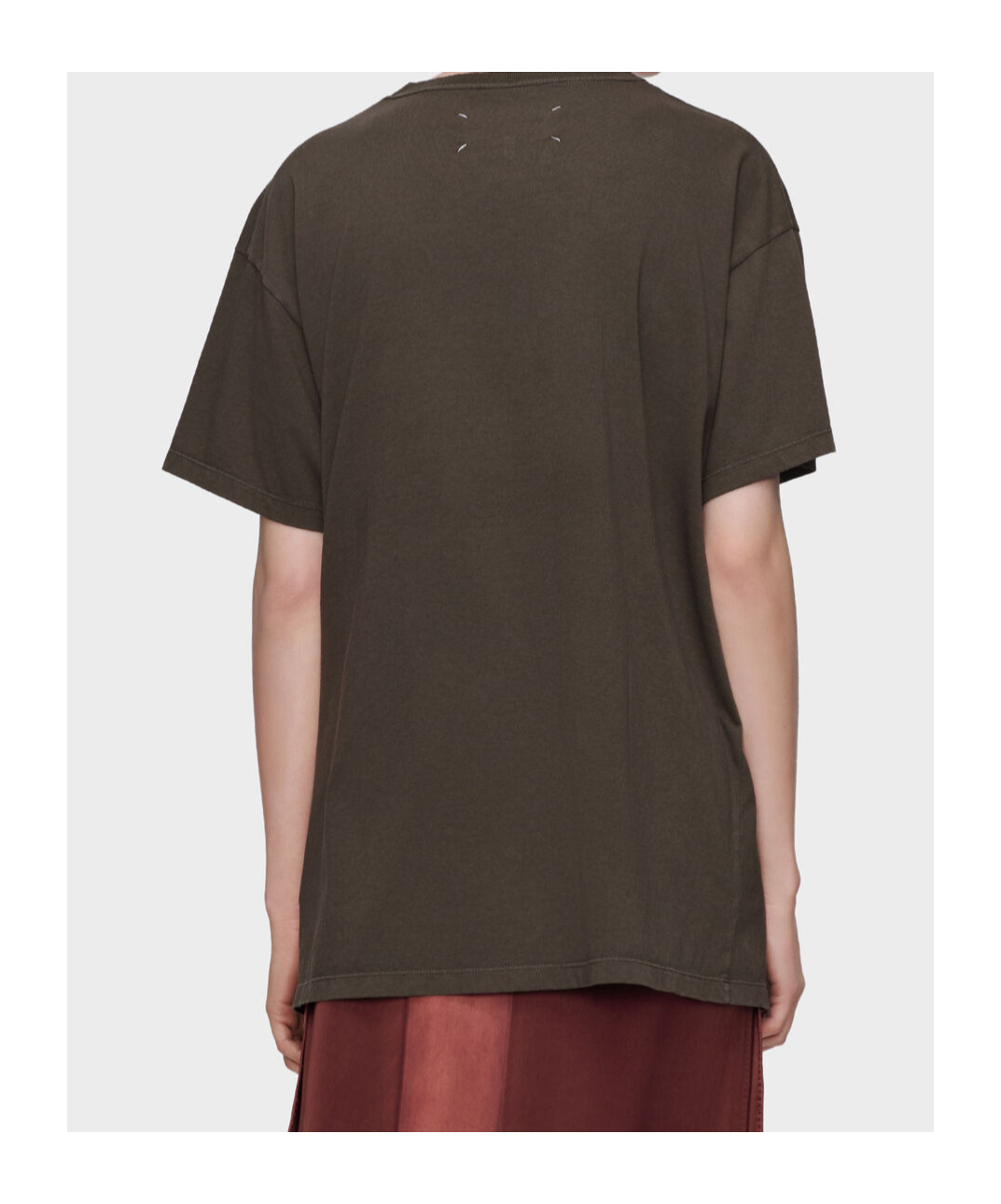 Maison Margiela Numerical Cotton T-shirt In Brown