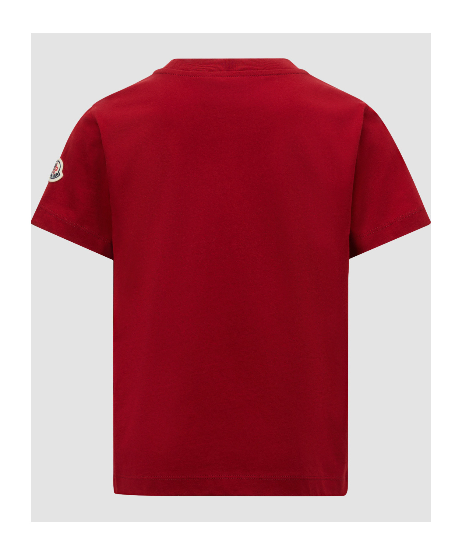 Moncler Open-necked Black Shirt In Red