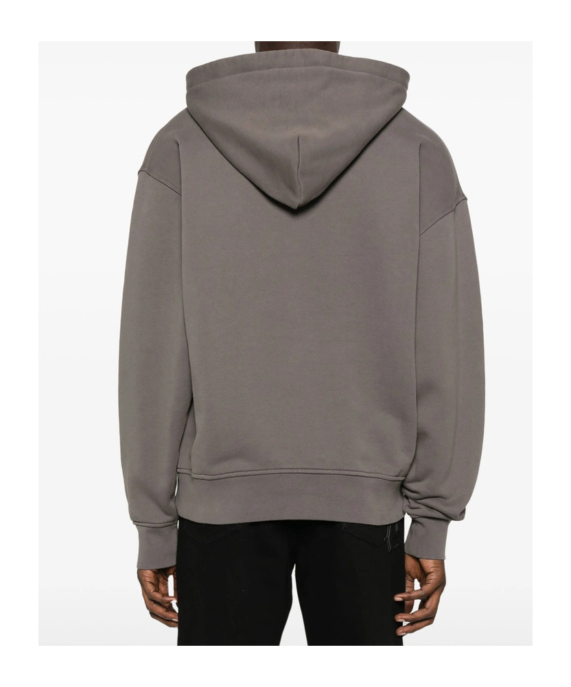 Palm Angels Bear-print Hoodie In Gray